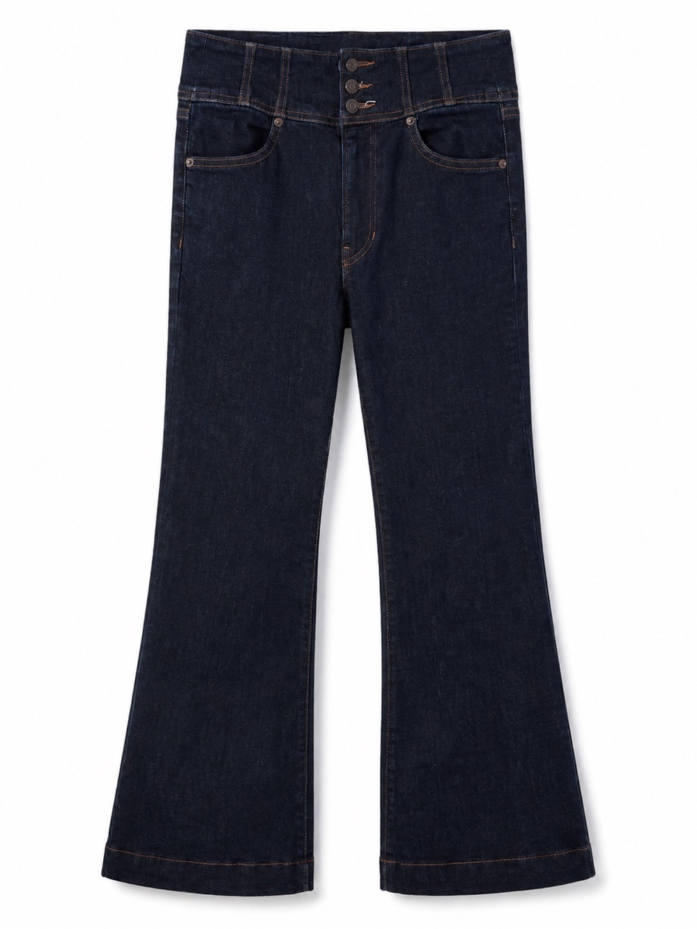 Veronica Beard Carson High Rise Corset Ankle Flare Jeans Size 27